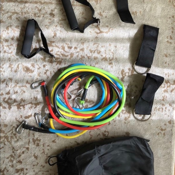 Full Workout Resistance Band Dumbbell Set - Picture 5 of 9